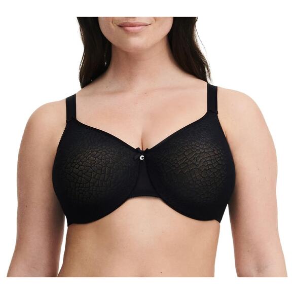 Chantelle Women's C Magnifique Seamless Unlined Minimizer Black 32DDDD 14142 - Picture 1 of 3
